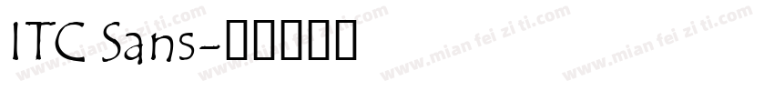 ITC Sans字体转换